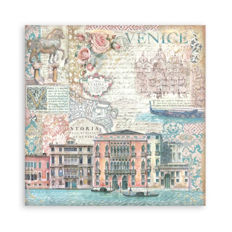 STAMPERIA VENICE PAPER BLOCK 30.5/30.5CM-SBBL172 - Image 4