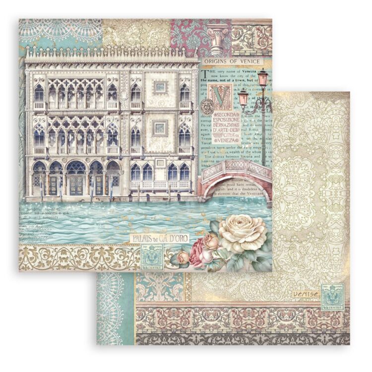 STAMPERIA VENICE PAPER BLOCK 30.5/30.5CM-SBBL172 - Image 6