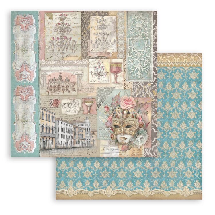 STAMPERIA VENICE PAPER BLOCK 30.5/30.5CM-SBBL172 - Image 9