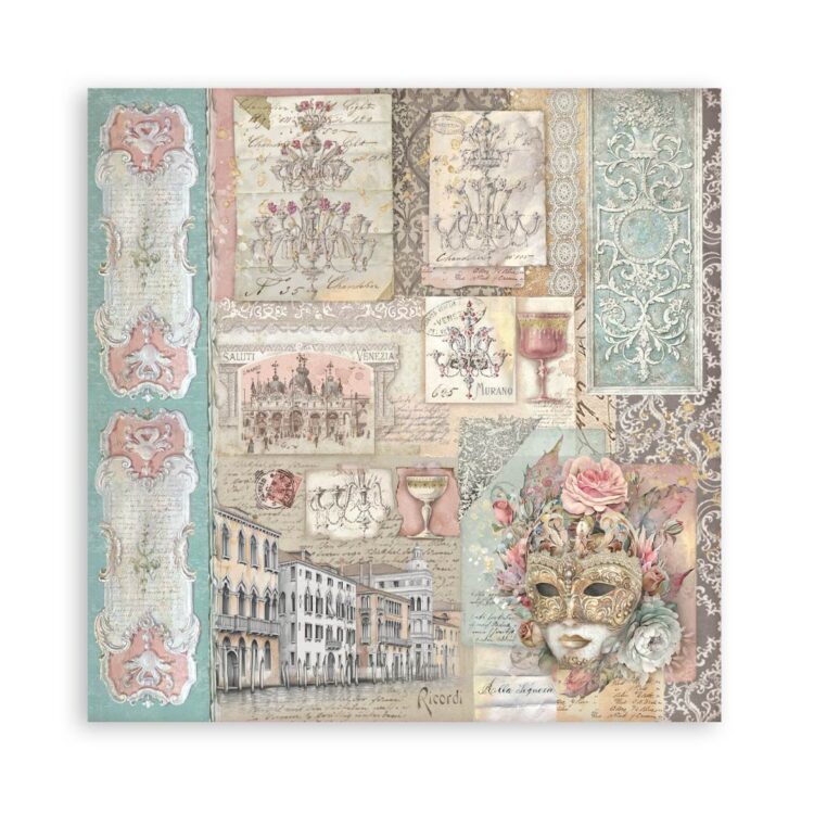 STAMPERIA VENICE PAPER BLOCK 30.5/30.5CM-SBBL172 - Image 10