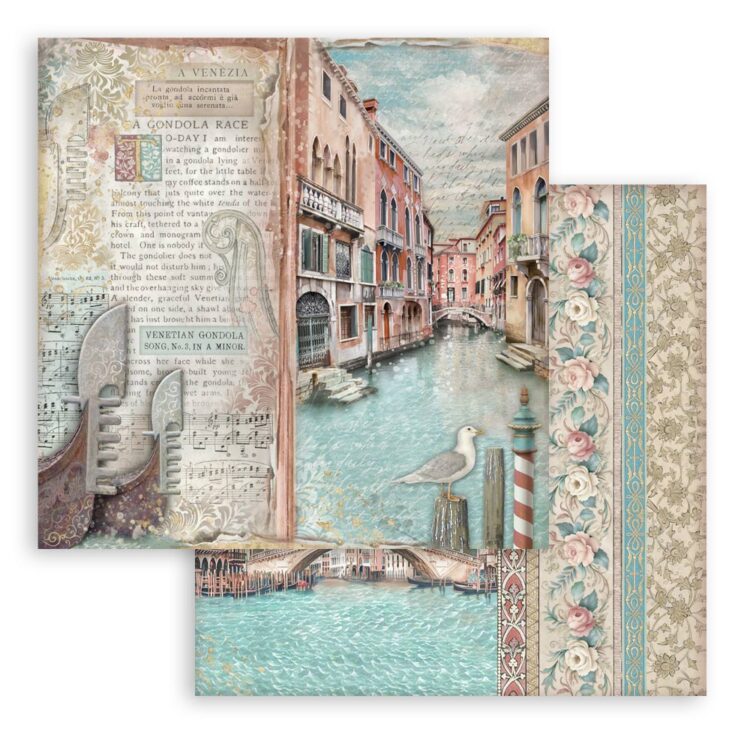 STAMPERIA VENICE PAPER BLOCK 30.5/30.5CM-SBBL172 - Image 12