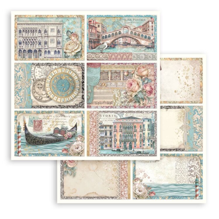 STAMPERIA VENICE PAPER BLOCK 30.5/30.5CM-SBBL172 - Image 21