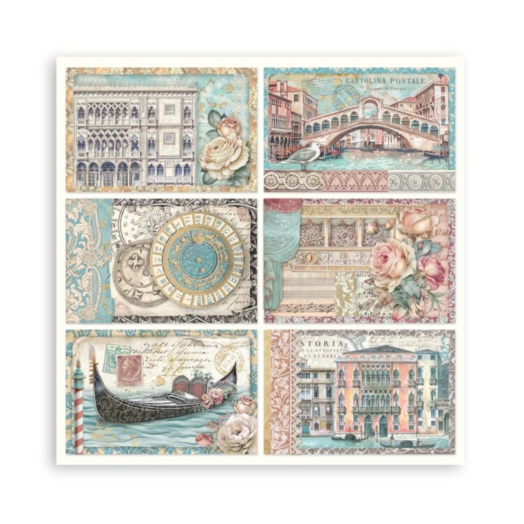 STAMPERIA VENICE PAPER BLOCK 30.5/30.5CM-SBBL172 - Image 22