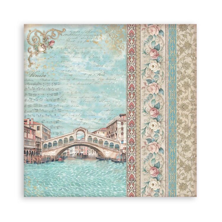 STAMPERIA VENICE BLOCK 30.5/30.5 CM -SBBXLB26 - Image 3