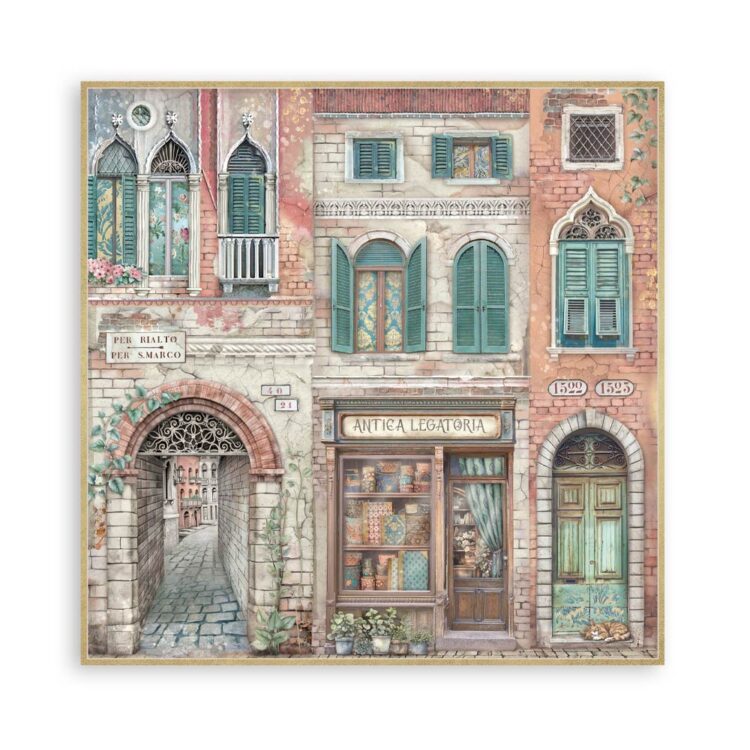 STAMPERIA VENICE BLOCK 30.5/30.5 CM -SBBXLB26 - Image 4