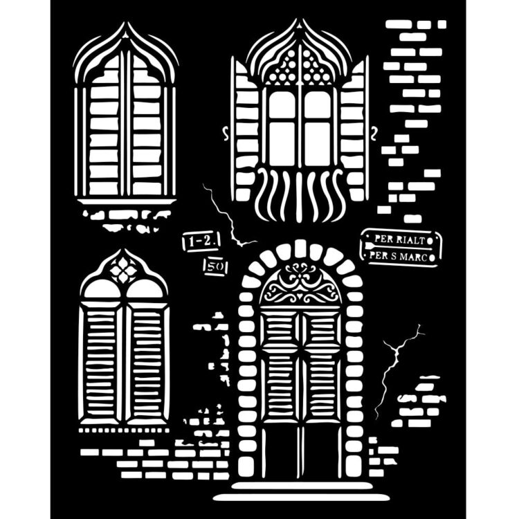 STAMPERIA VENICE PATTERN 20 X 25 CM - KSTD181 - Image 1