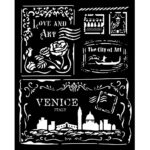 STAMPERIA VENICE PATTERN 20 X 25 CM - KSTD183
