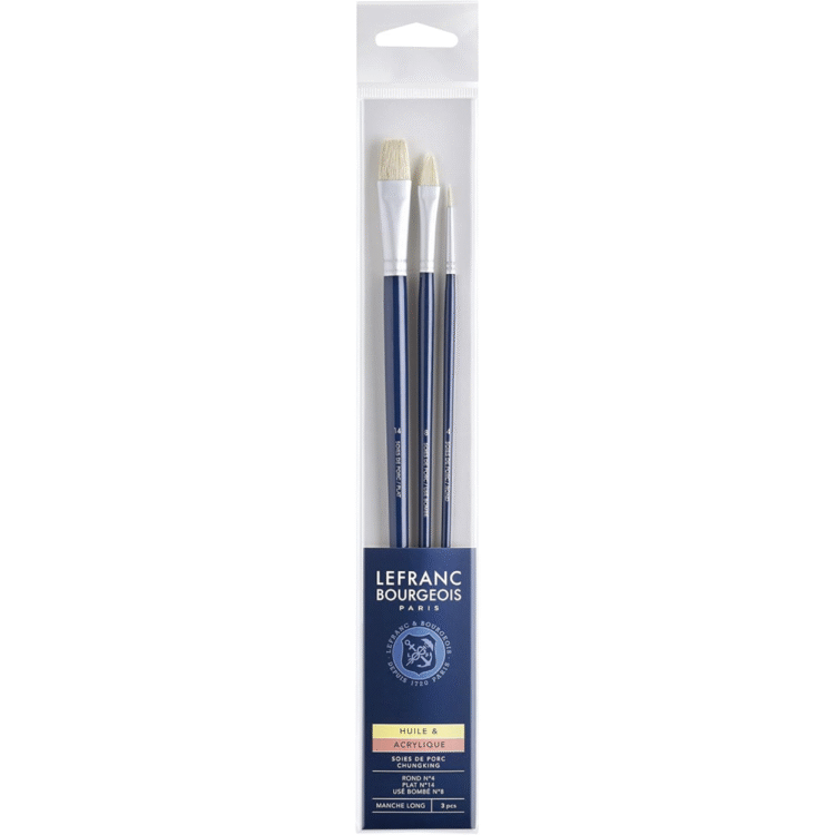 810103 L&B BRISTLE BRUSHES SET 3 PCS. - 810103 - Image 1