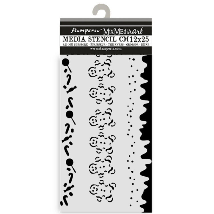 STAMPERIA CANDY CHRISTMAS PATTERN 12 X 25 CM - KSTDL125 - Image 2