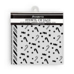 STAMPERIA CANDY CHRISTMAS STENCIL PATTERN 18X18 CM - KSTDQ124 - Image 2