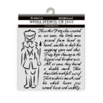 STAMPERIA ALICE IN CHRISTMAS PATTERN 12 X 12 CM - KSTDS-58 - Image 2