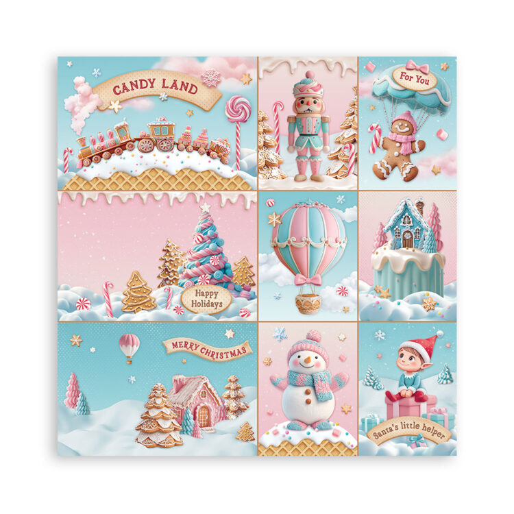 STAMPERIA CANDY CHRISTMAS BAR 20.3/20.3 CM - SBBSXB15 - Image 5
