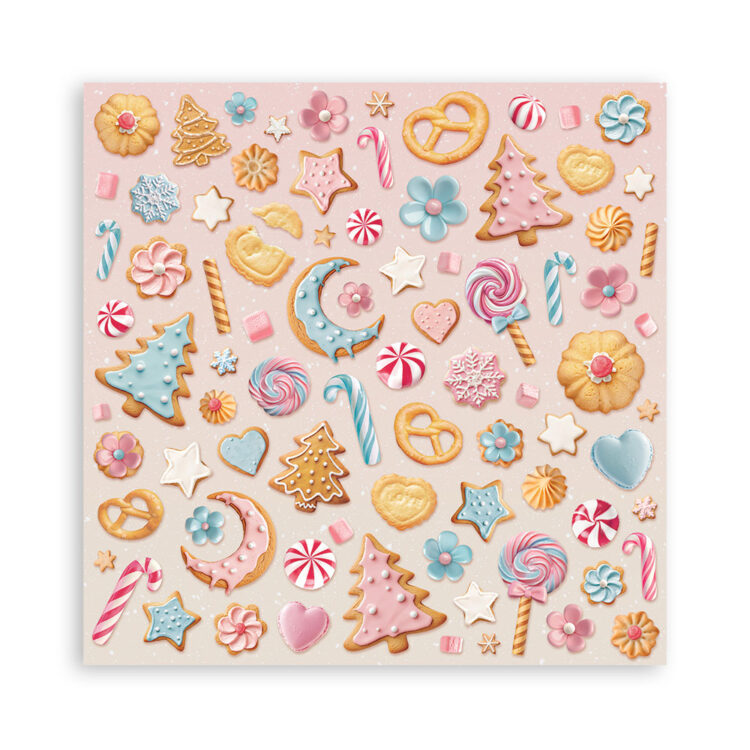 STAMPERIA CANDY CHRISTMAS BAR 30.5/30.5 CM - SBBXLB27 - Image 22