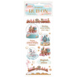 STAMPERIA CANDY CHRISTMAS RUB ON 10.16/21.6CM - DFLRB174