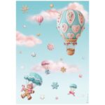 STAMPERIA CANDY CHRISTMAS DECOUPAGE PAPER A4 - DFSA41046