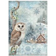 STAMPERIA THE OWL'S HOUSE DECOUPAGE PAPER A4 - DFSA41052