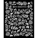 STAMPERIA THE OWL'S HOUSE STENCIL - TEMPLATE 20X25CM - KSTD185