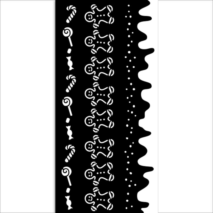 full_KSTDL125_1 STAMPERIA CANDY CHRISTMAS PATTERN 12 X 25 CM - KSTDL125 - Image 1