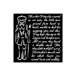 STAMPERIA ALICE IN CHRISTMAS PATTERN 12 X 12 CM - KSTDS-58