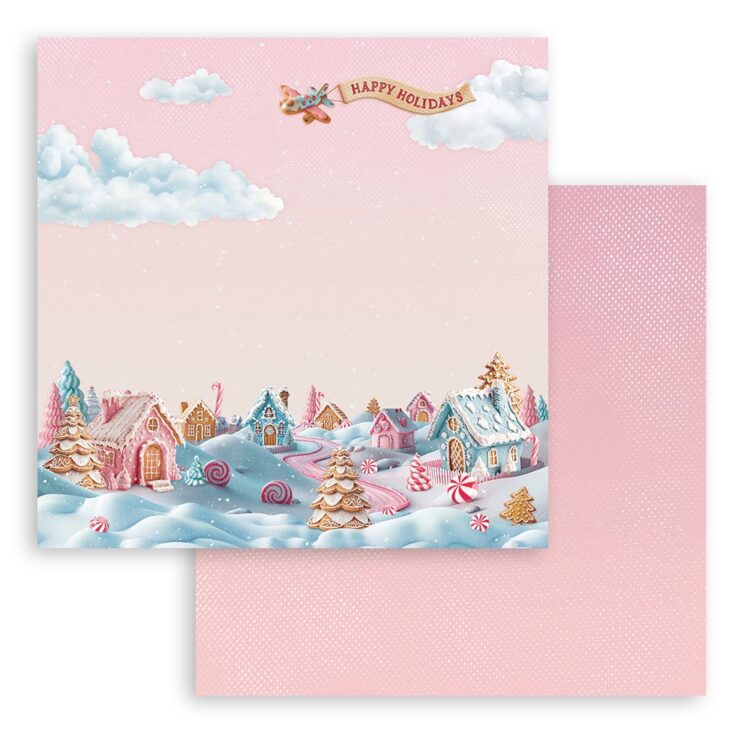 full_SBB1080_1 STAMPERIA CANDY CHRISTMAS CARDBOARD 30.5/30.5CM - SBB1080 - Image 1