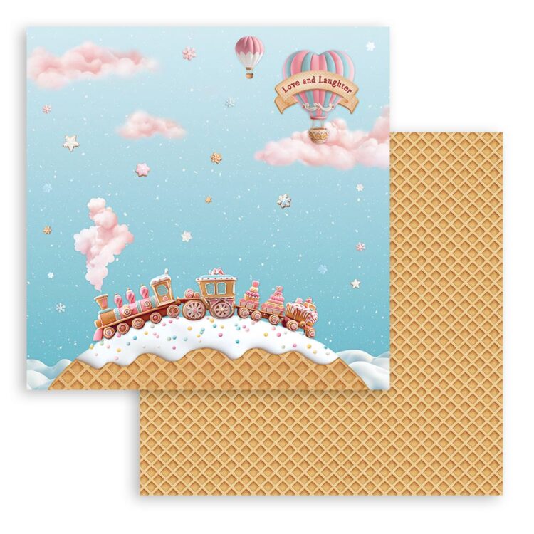 full_SBB1084_1 STAMPERIA CANDY CHRISTMAS CARDBOARD 30.5/30.5CM - SBB1084 - Image 1