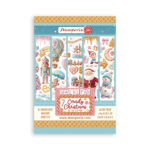 STAMPERIA CANDY CHRISTMAS WASHI PAD 8 SHEETS A5 - SBW22