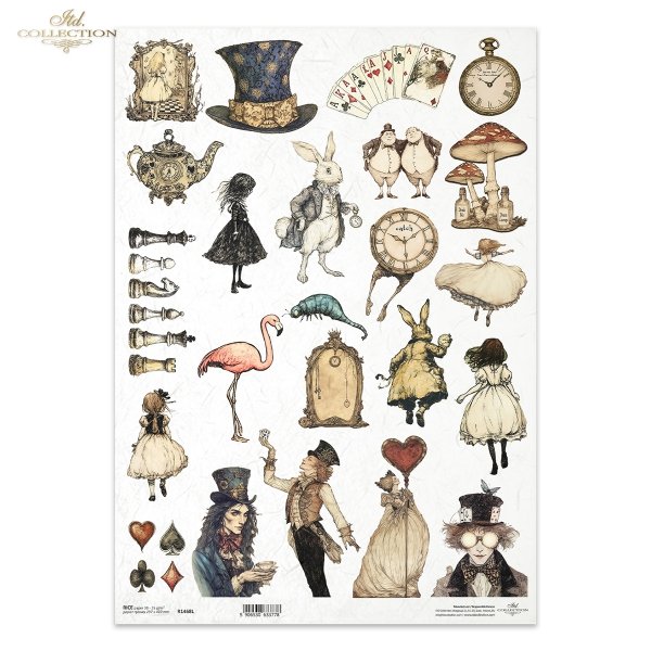R1468L ITD COLLECTION DECOUPAGE RICE PAPER A3 - R1468L - Image 1