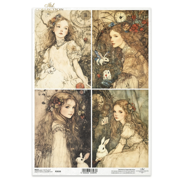 R2638 ITD COLLECTION DECOUPAGE RICE PAPER A4 - R2638 - Image 1