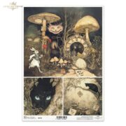 ITD COLLECTION DECOUPAGE RICE PAPER A4 - R2644