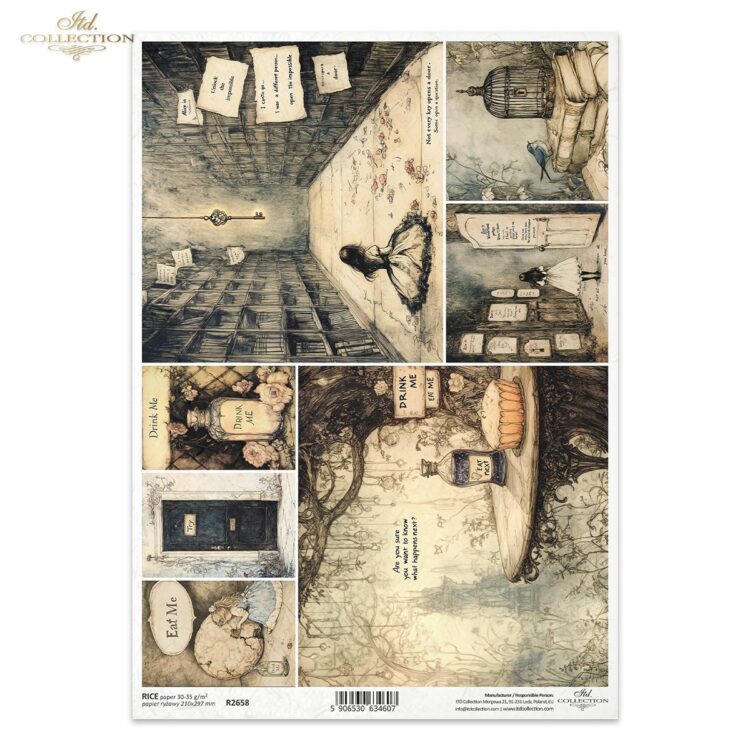 R2658 ITD COLLECTION DECOUPAGE RICE PAPER A4 - R2658 - Image 1