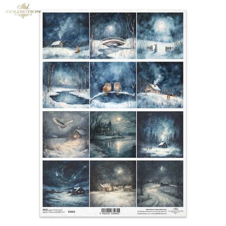 R2662 ITD COLLECTION DECOUPAGE RICE PAPER A4 - R2662 - Image 1