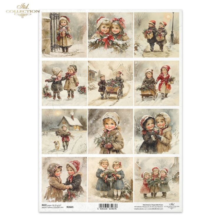 ITD COLLECTION DECOUPAGE RICE PAPER A4 - R2665 - Image 1
