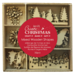 DOCRAFTS WOODEN FIGURINES FOR SNOWY TOWN DECORATION - PMA 359935