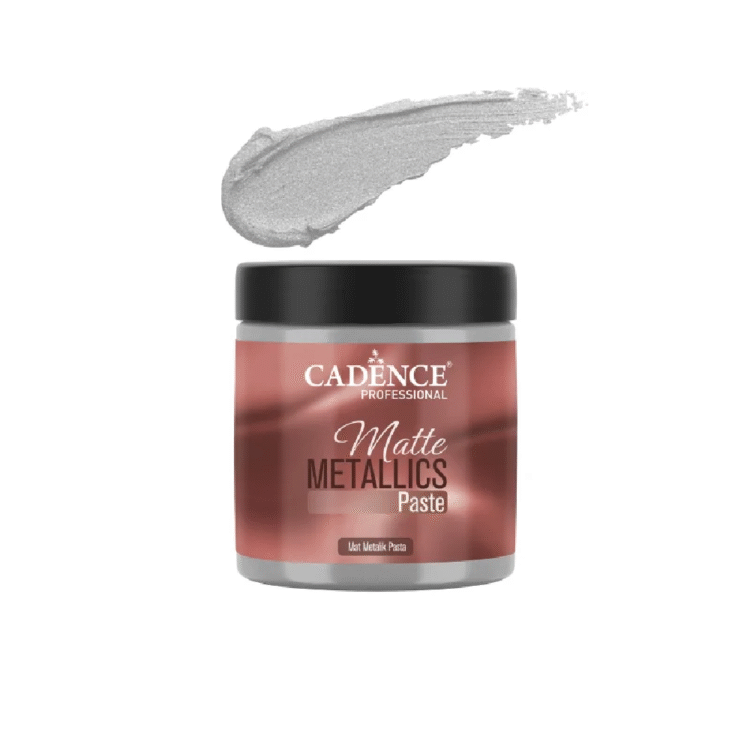 CADENCE MATTE METALLIC PASTE 250 ML. - LIGHT GRAY MMP-11 - Image 1