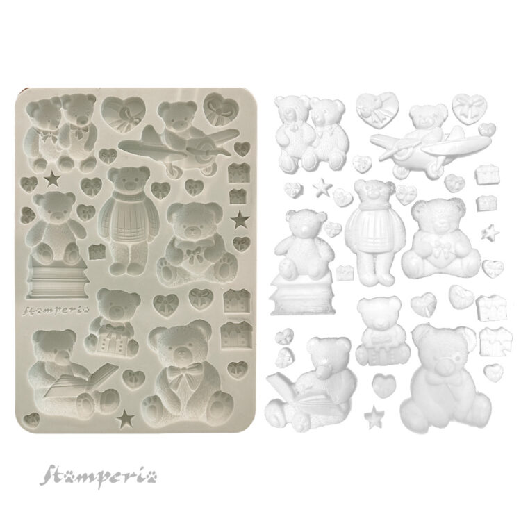 STAMPERIA WHISPERING WOODS SILICONE MOLD KACMA557 - Image 2