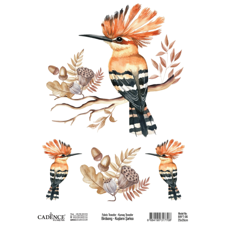 New Project (2) CADENCE TRANSFER DECORATION FOR TEXTILES 25X35CM - BRFT-06 - Image 1
