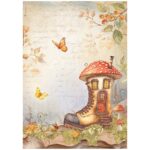 STAMPERIA WHISPERING WOODS DECOUPAGE PAPER A4 - DFSA41061