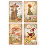 STAMPERIA WHISPERING WOODS DECOUPAGE PAPER A4 - DFSA41062