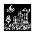 STAMPERIA GEAR UP FOR CHRISTMAS TEMPLATE 18X18 CM KSTDQ-129