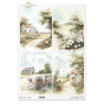 ITD COLLECTION DECOUPAGE RICE PAPER A3 - R1415L