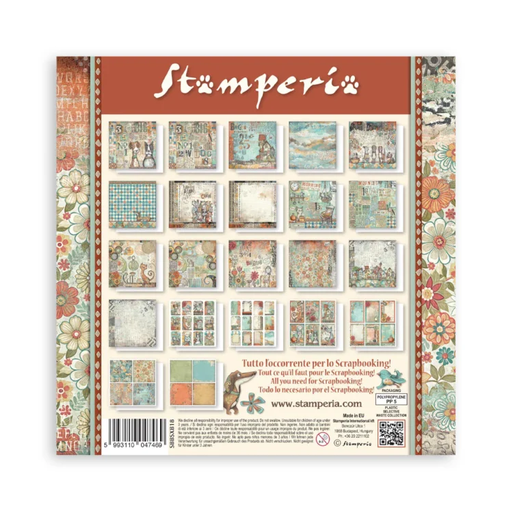 STAMPERIA FURRY FRIENDS BLOCK 20.3/20.3 CM -SBBSXB18 - Image 3