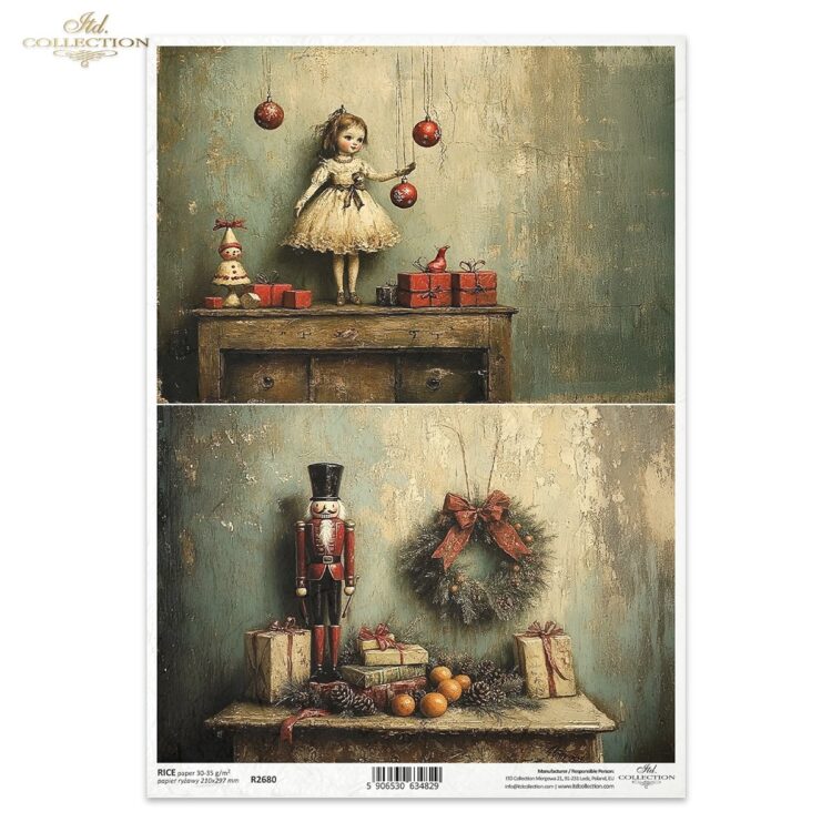 R2680 ITD COLLECTION DECOUPAGE RICE PAPER A4 - R2680 - Image 1