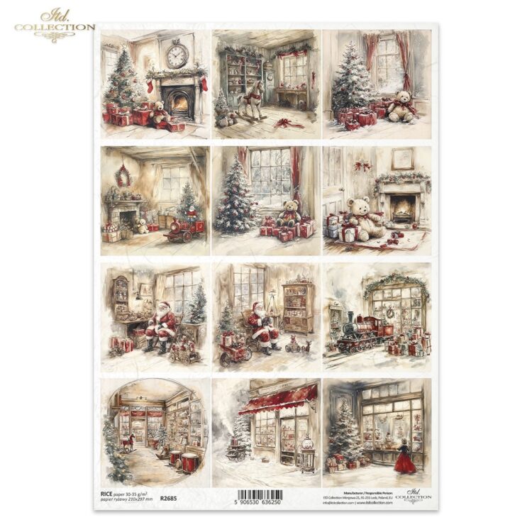 ITD COLLECTION DECOUPAGE RICE PAPER A4 - R2685 - Image 1