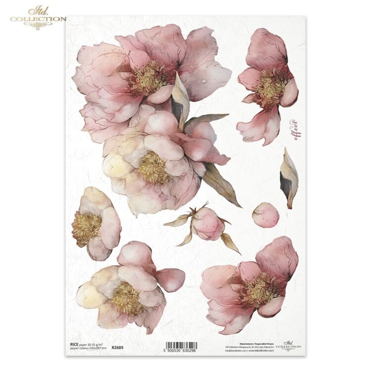 R2689 ITD COLLECTION DECOUPAGE RICE PAPER A4 - R2689 - Image 1