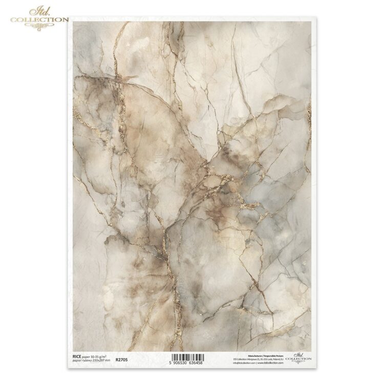 ITD COLLECTION DECOUPAGE RICE PAPER A4 - R2705 - Image 1
