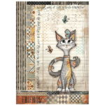 STAMPERIA FURRY FRIENDS DECOUPAGE PAPER A4 - DFSA41067