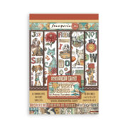STAMPERIA FURRY FRIENDS WASHI PAD 8 SHEET A5 - SBW25