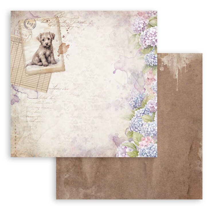 STAMPERIA QUIET DAYS BLOCK PAPER 20.3/20.3 CM - SBBS134 - Image 3