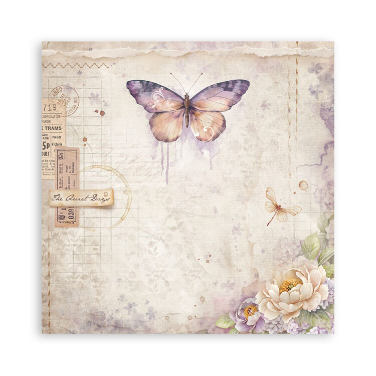 STAMPERIA QUIET DAYS BLOCK PAPER 20.3/20.3 CM - SBBS134 - Image 5