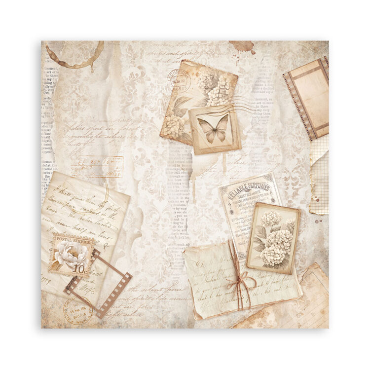 STAMPERIA QUIET DAYS BLOCK PAPER 20.3/20.3 CM - SBBS134 - Image 6
